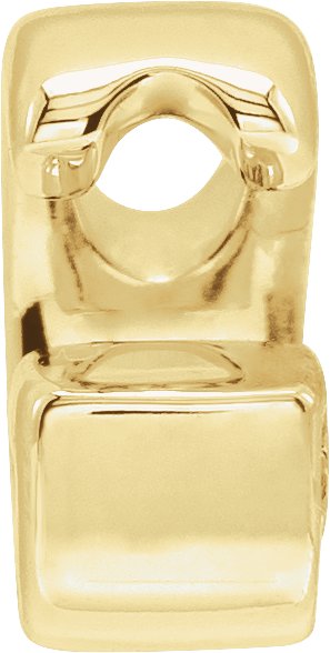 14K Gold Initial G Slide Pendant - view 2