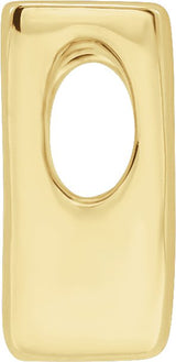 14K Gold Initial V Slide Pendant - view 2
