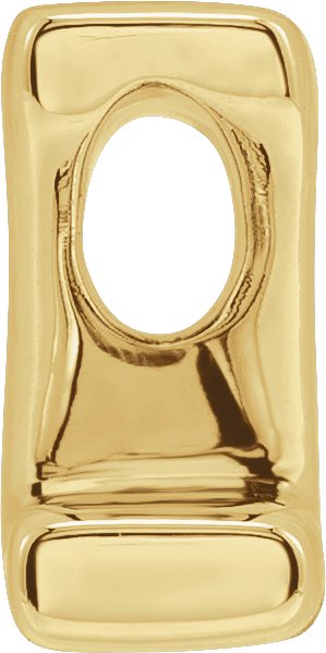 14K Gold Initial Z Slide Pendant - view 2
