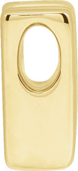 14K Gold Initial W Slide Pendant - view 2