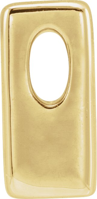 14K Gold Initial M Slide Pendant - view 2