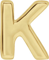 14K Gold Initial K Slide Pendant