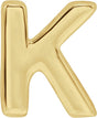 14K Gold Initial K Slide Pendant