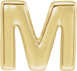 14K Gold Initial M Slide Pendant