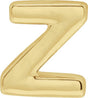 14K Gold Initial Z Slide Pendant