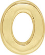 14K Gold Initial O Slide Pendant