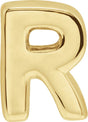 14K Gold Initial R Slide Pendant