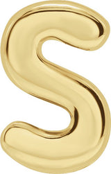 14K Gold Initial Slide Pendant
