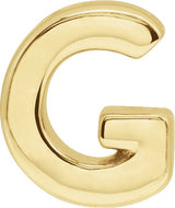 14K Gold Initial G Slide Pendant
