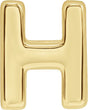 14K Gold Initial H Slide Pendant