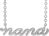 14K Gold Nana Necklace - White Gold