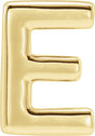 14K Gold Initial E Slide Pendant