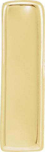 14K Gold Initial I Slide Pendant