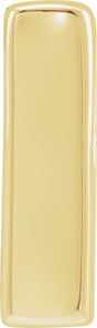 14K Gold Initial I Slide Pendant