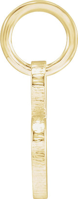 14K Gold Be Posh Engravable Heart Pendant - Yellow Gold - view 4
