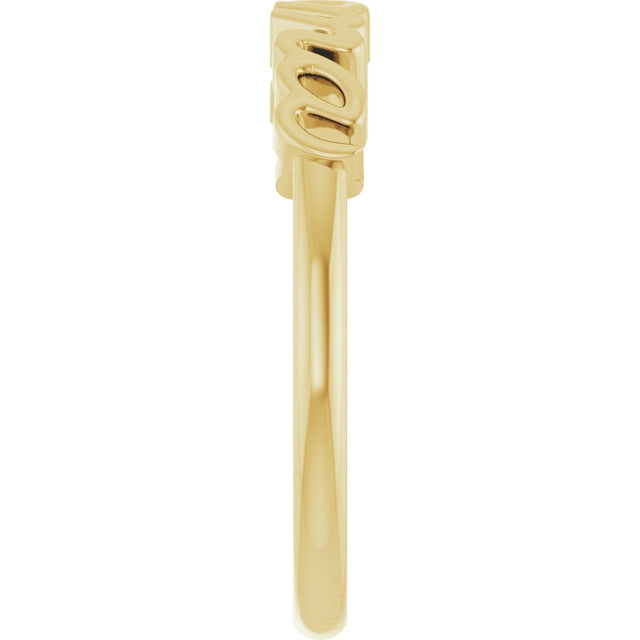 18K Gold Mama Ring - view 9