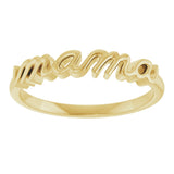 18K Gold Mama Ring - view 8