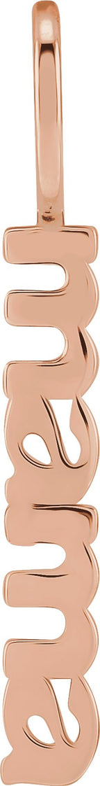 14K Gold Mama Pendant - Rose Gold