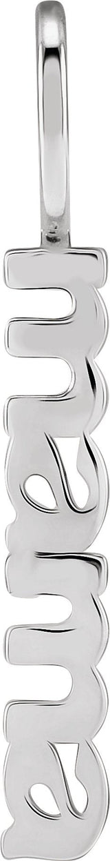 10K Gold Mama Pendant - White Gold
