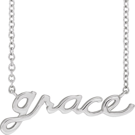14K Gold Grace Necklace - White Gold