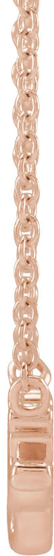 14K Gold Gigi Necklace - Rose Gold - view 2