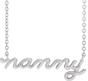 Platinum Nanny Necklace