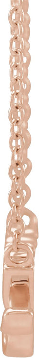14K Gold Nanny Necklace - Rose Gold - view 2