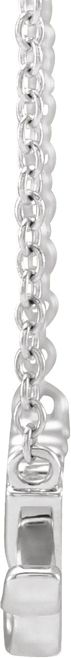 14K Gold Nanny Necklace - White Gold - view 2