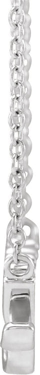 14K Gold Nanny Necklace - White Gold - view 2
