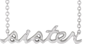 Platinum Sister Necklace