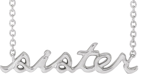 Platinum Sister Necklace