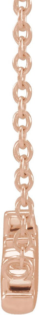 14K Gold Sister Necklace - Rose Gold - view 2
