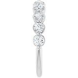 Platinum Natural Diamond Shared-Prong Anniversary Band – 5/8–9/10 CTW - view 4