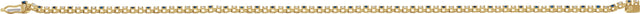 14K Gold Round Natural Blue Sapphire & Natural Diamond Line Bracelet - Yellow Gold - view 3