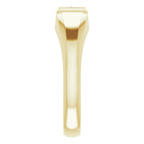 14K Gold Natural Diamond Beveled-Edge Bezel-Set Band – 1/4–3/8 CTW - Yellow Gold - view 4