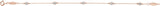 14K Gold Round Lab-Grown Diamond Bezel-Set Five-Station Bracelet - Rose Gold - view 2