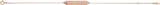 14K Gold Round Natural Pink Tourmaline Engravable Geometric Bracelet - Rose Gold - view 2