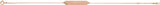 14K Gold Round Natural Peridot Engravable Geometric Bracelet - Rose Gold - view 2