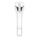 Platinum Lab-Grown Diamond Beveled-Edge Bezel-Set Band – 9/10–1 5/8 CTW - view 4