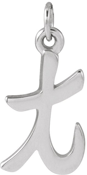 Platinum Initial T Petite Necklace or Pendant