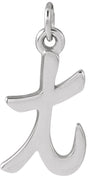 Platinum Initial T Petite Necklace or Pendant