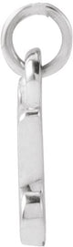 Platinum Initial U Petite Necklace or Pendant - view 3