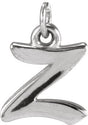 Platinum Initial Z Petite Necklace or Pendant