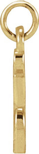 14K Gold Initial I Petite Necklace or Pendant - Yellow Gold - view 2