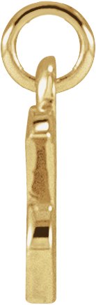 14K Gold Initial X Petite Necklace or Pendant - Yellow Gold - view 2