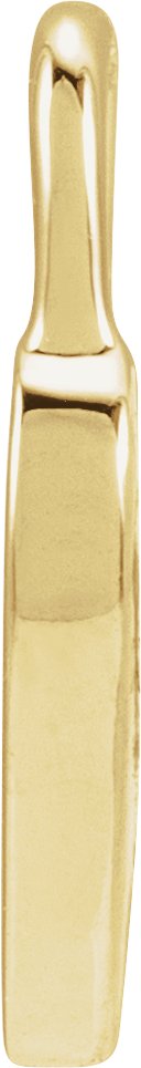 14K Gold Enamel Heart Necklace or Pendant – 11.57x8.7mm - Yellow Gold - view 2