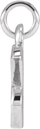 Platinum Initial X Petite Necklace or Pendant - view 3