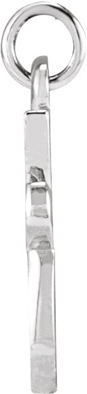 Platinum Initial Q Petite Necklace or Pendant - view 3