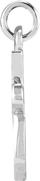 Platinum Initial Q Petite Necklace or Pendant - view 3