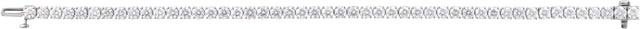 14K Gold Round Lab-Grown Diamond Line Bracelet – 1.8-4.25mm Stones - White Gold - view 3